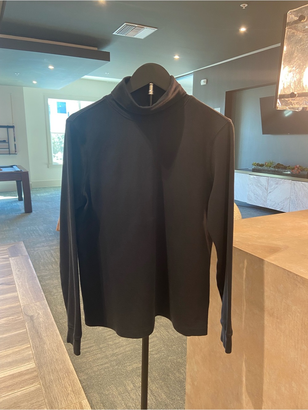 L.L. Bean Women's Black Turtleneck Top